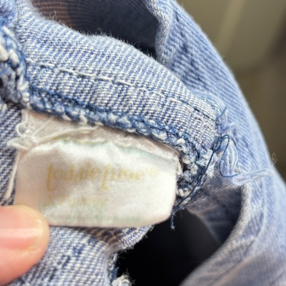 VTG 90s Big Mac Denim Overalls 4T Vestbak Made in USA Retro Classic Toddle Time - Picture 9 of 11
